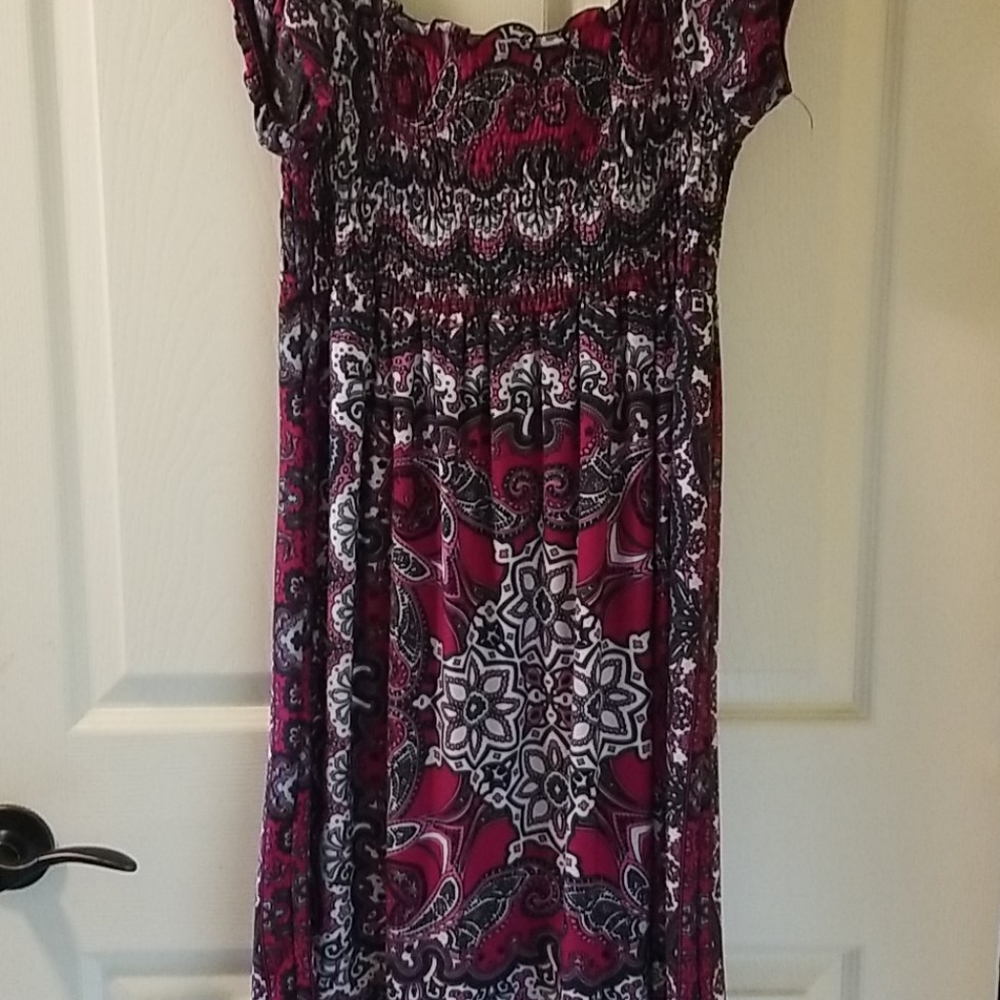 Paisley Magenta Dress